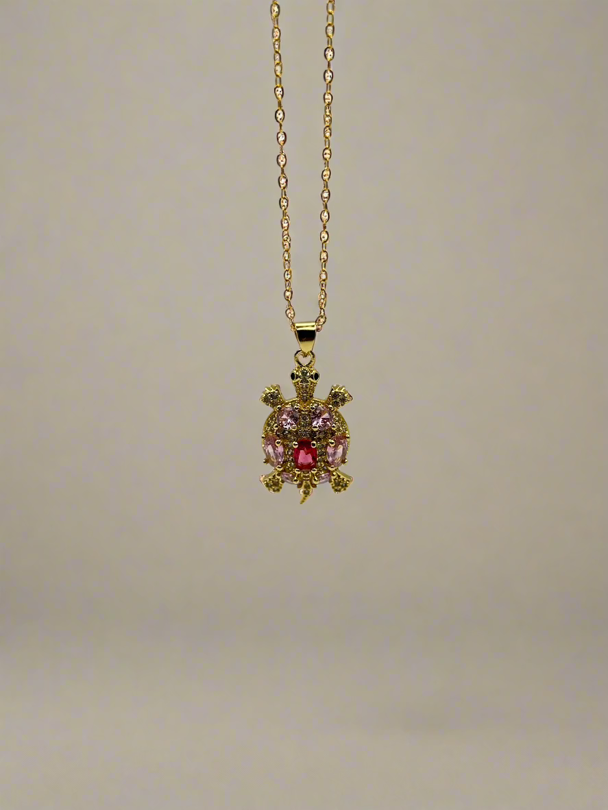 Jeweled Tortoise Necklace