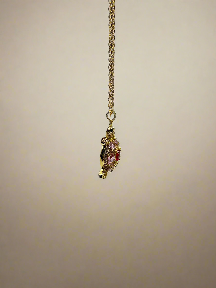 Jeweled Tortoise Necklace